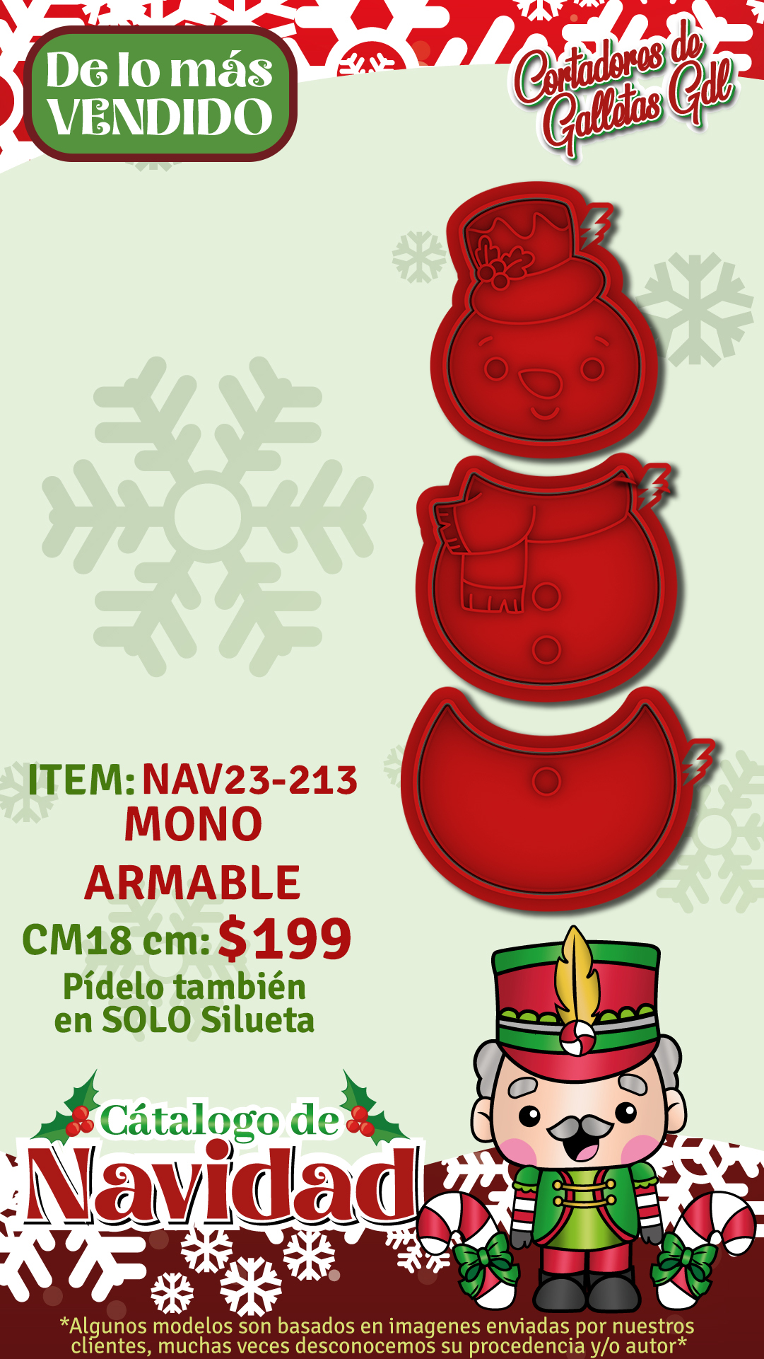 Mono Armable Cortadores De Galletas Gdl