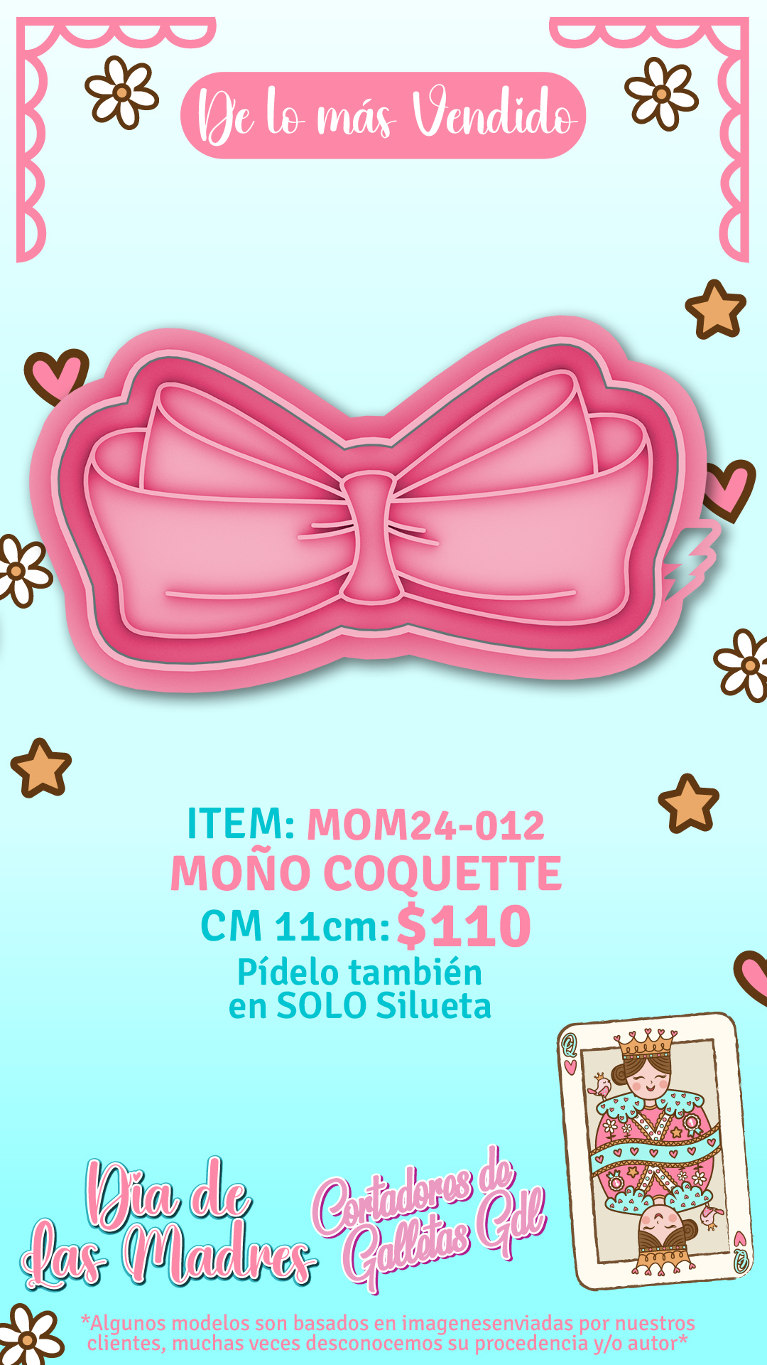 Moño Coquette Cortadores De Galletas Gdl